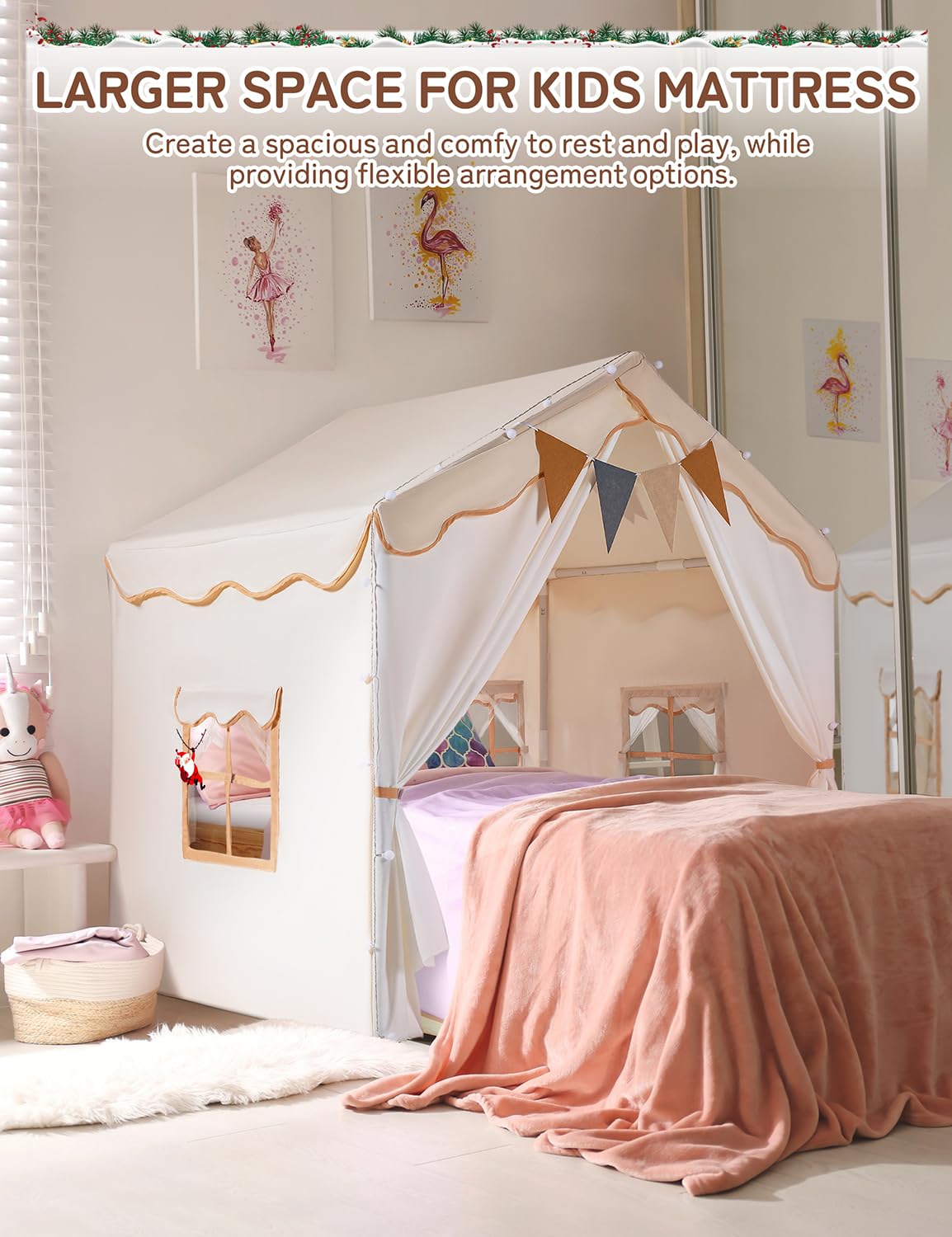 Besrey tent features tool-free setup for quick, stress-free assembly.