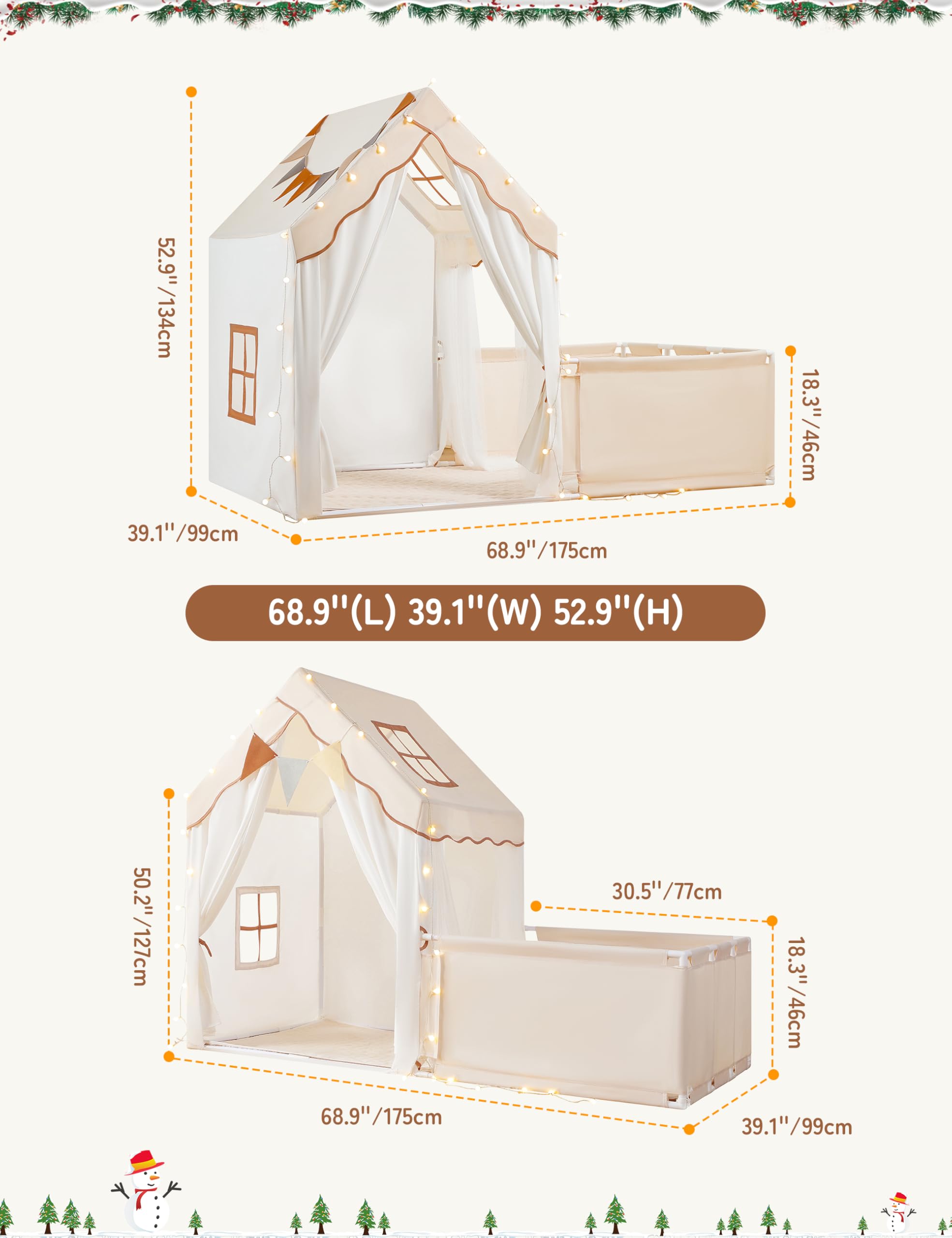 Besrey Secure enclosure supports safe imaginative play indoors and outdoors