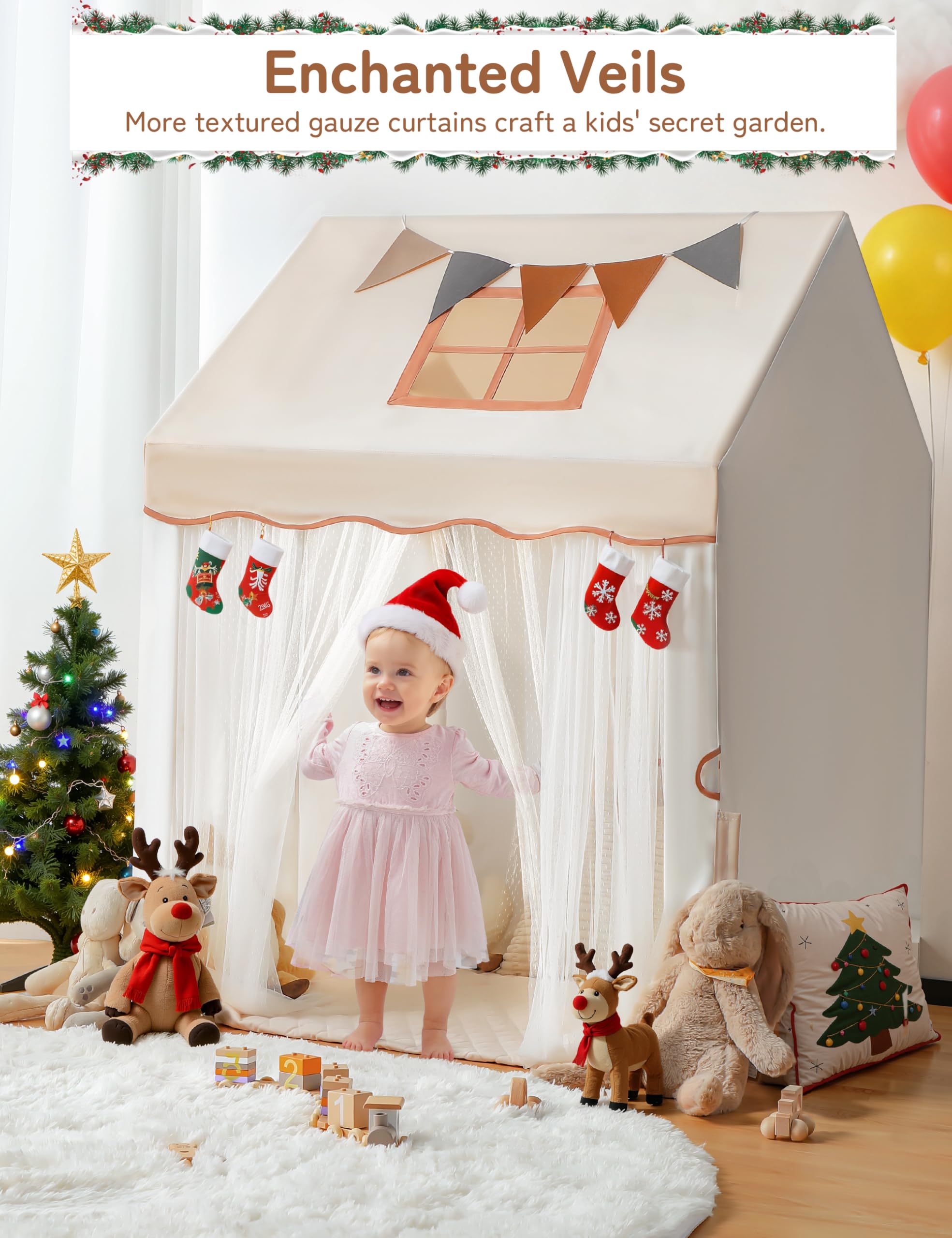 Besrey Padded mat cushions knees during stories and pretend play
