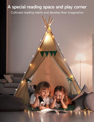 Besrey teepee tent pockets and flap door for storage and access