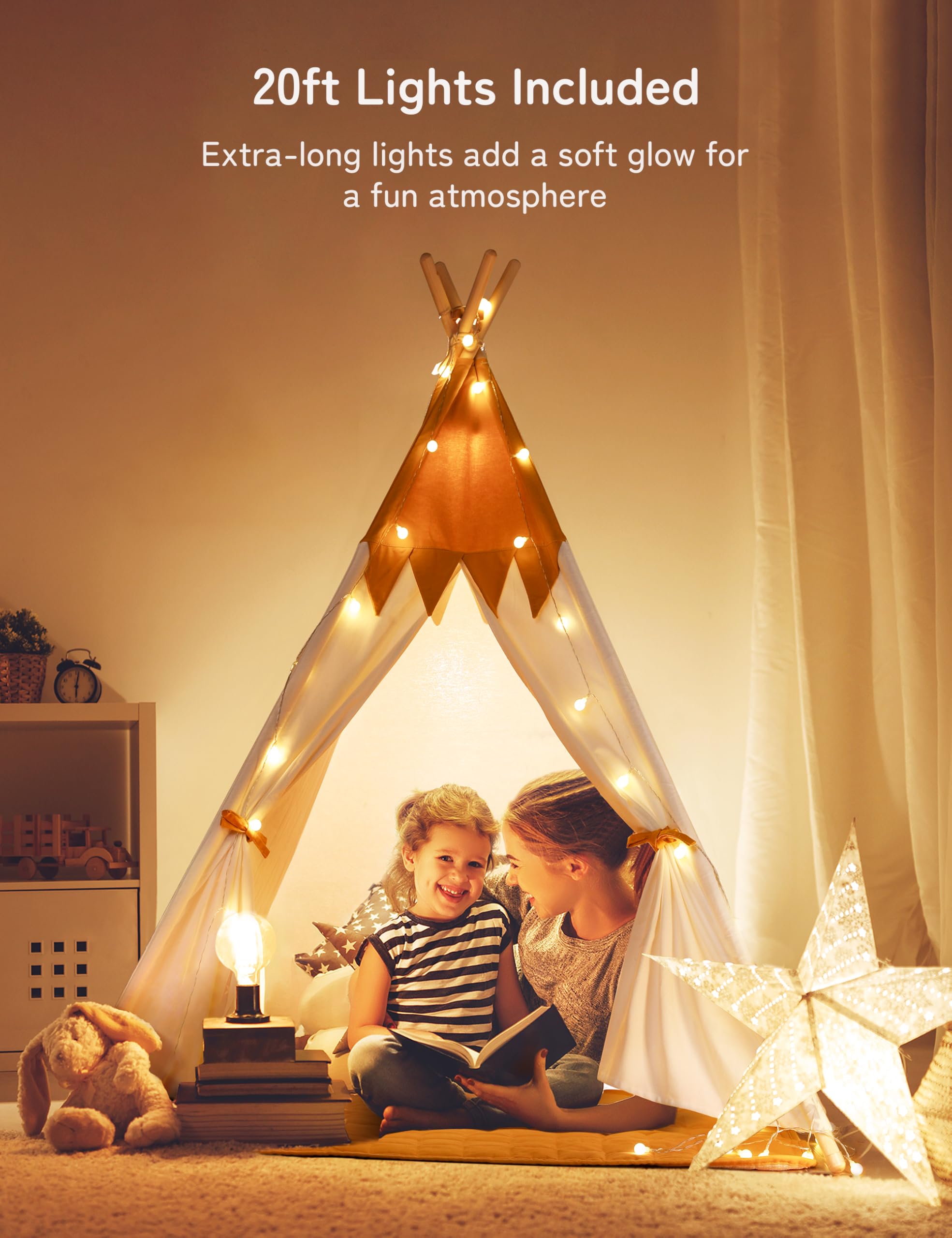Besrey Teepee window promotes air circulation during indoor adventures.