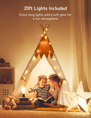 Besrey Teepee window promotes air circulation during indoor adventures.