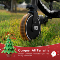 Besrey toddler bike soft saddle delivers comfortable, plush seating during playtime.