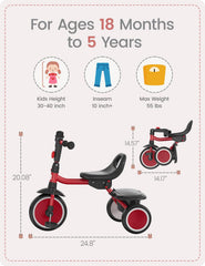 Besrey backrest and seat adjustability adapts to growing children.