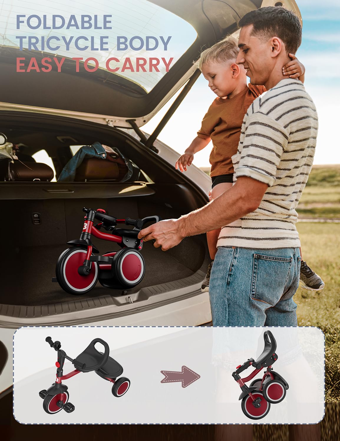 Besrey tricycle tested for safety with reliable materials.