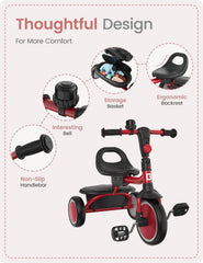 Besrey EVA foam wheels absorb shocks on indoor and outdoor surfaces.