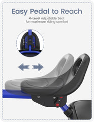 Besrey adjustable seat and backrest adapt to growing children.