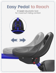 Besrey safety-tested tricycle uses child-safe materials for peace of mind.