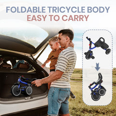 Besrey two-in-one design smoothly transitions between riding and folding.