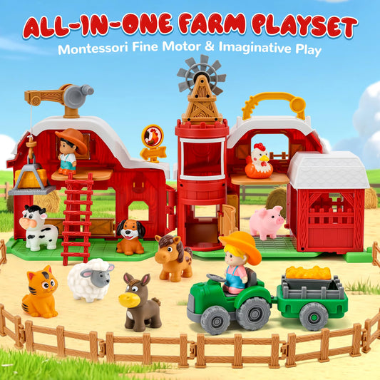 Bessome farmer figure enhances role-play storytelling for kids
