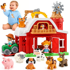 Bessome farm tractor for imaginative farming play in the barn set