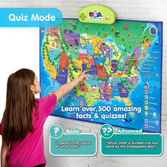 Best Learning i-Poster floor mat use for hands-on geography practice.