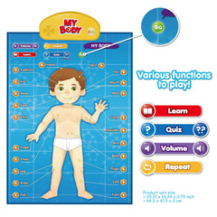 BEST LEARNING i-Poster My Body brain insights explain brain roles via interactive sounds and visuals.