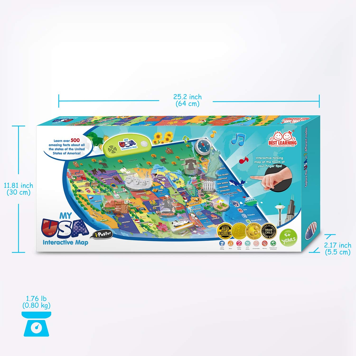 Best Learning i-Poster easy wipe-clean surface for busy learning sessions.