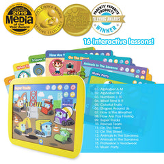 INNO PAD learning cards display 16 engaging lesson pages for exploration.