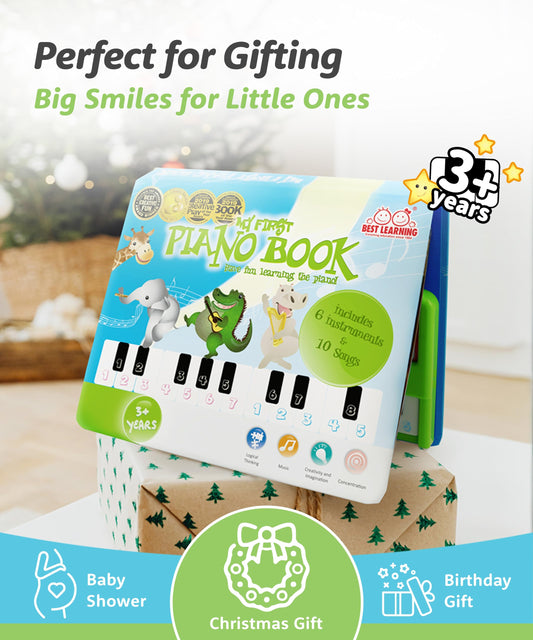 Best Learning My First Piano Book color-coded keys support easy note matching.
