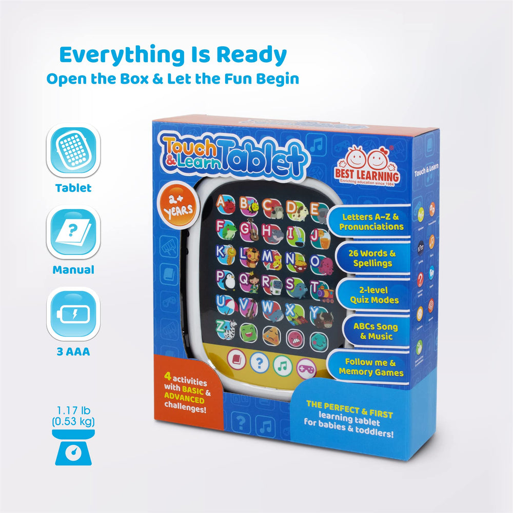 BEST LEARNING Touch & Learn Tablet gift-ready packaging suits holidays