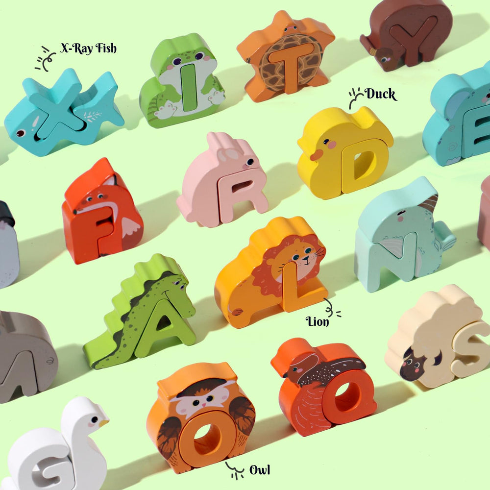 BESTAMTOY colorful animal blocks encourage sorting and creative construction.