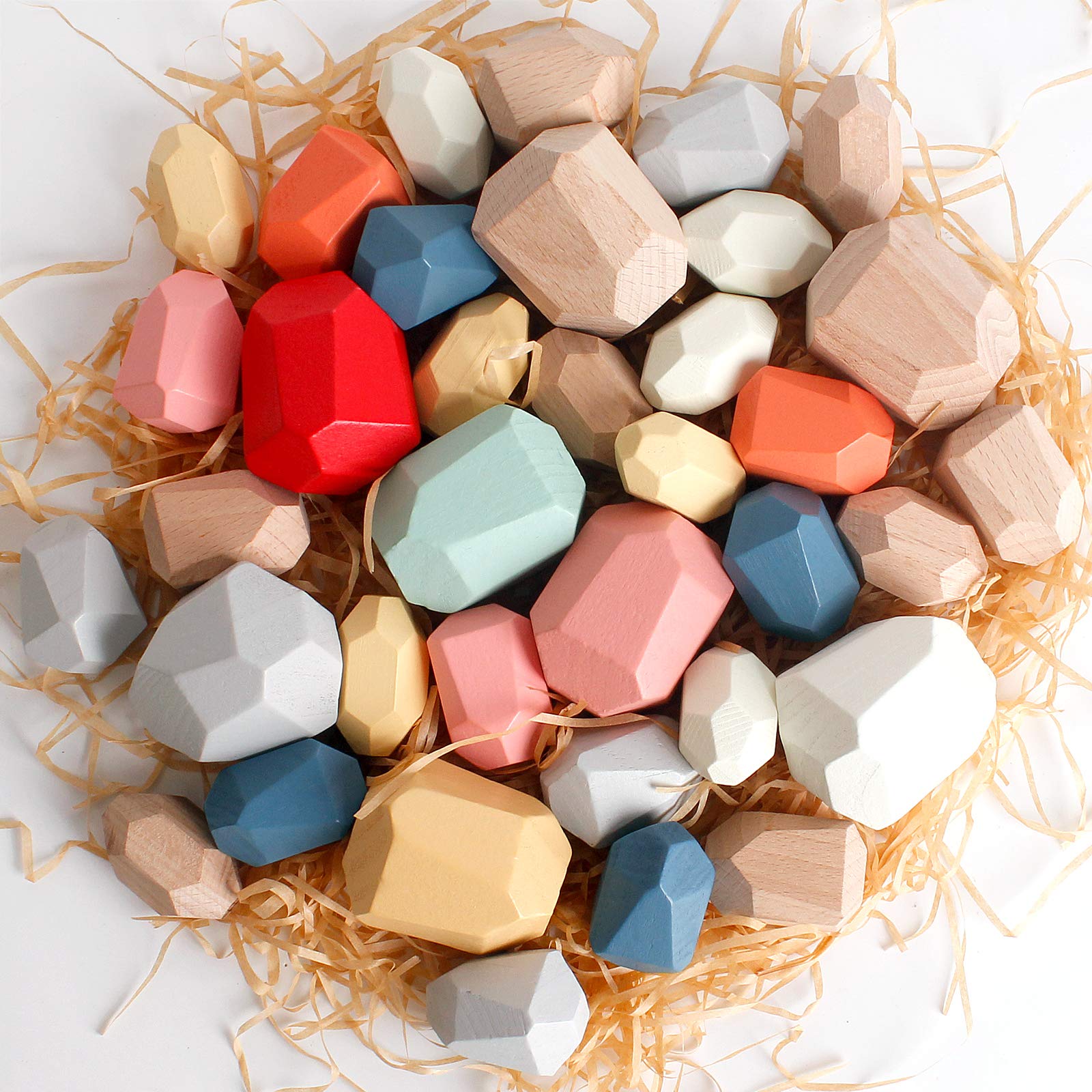 BESTAMTOY safe wooden material finish provides non-toxic play with smooth surfaces.