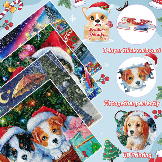 Bestbase Christmas Puppy 100pc puzzle – cooperative play for family winter evenings