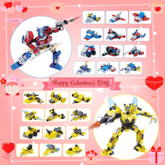 Bestbase transform robot building set: two large robots encourage collaborative construction.