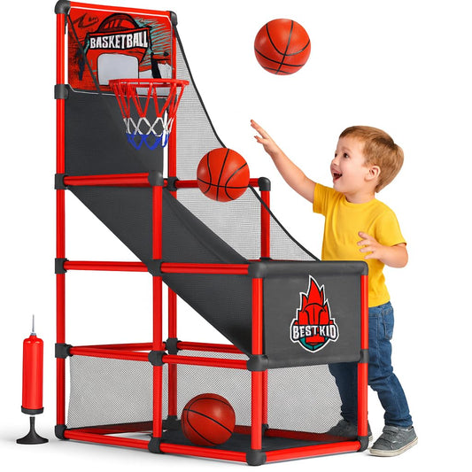 BESTKID BALL single-shot arcade hoop for fast-paced home play and skill building.