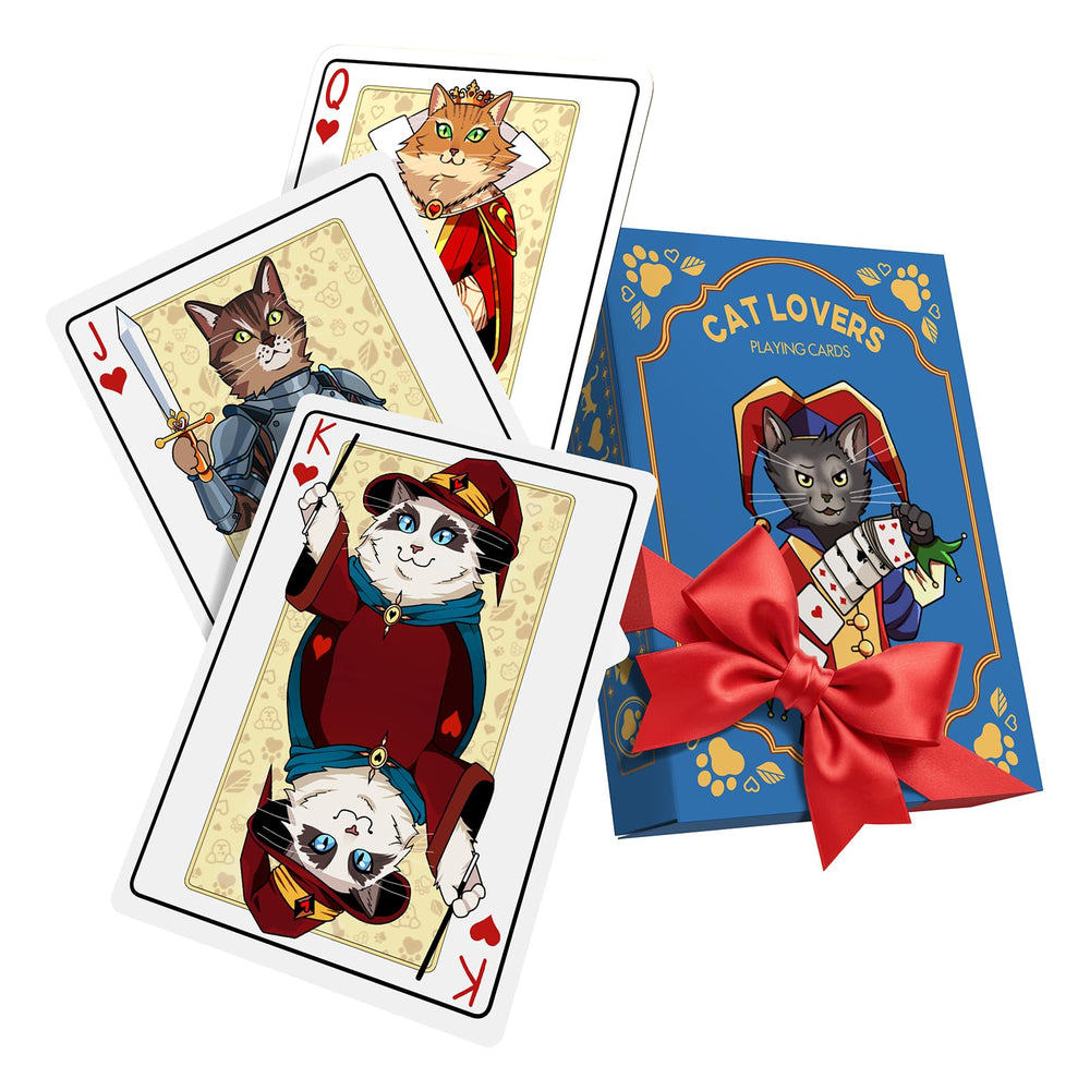 BestLife4Pets Medieval Cats deck cover with regal feline illustration for game night.