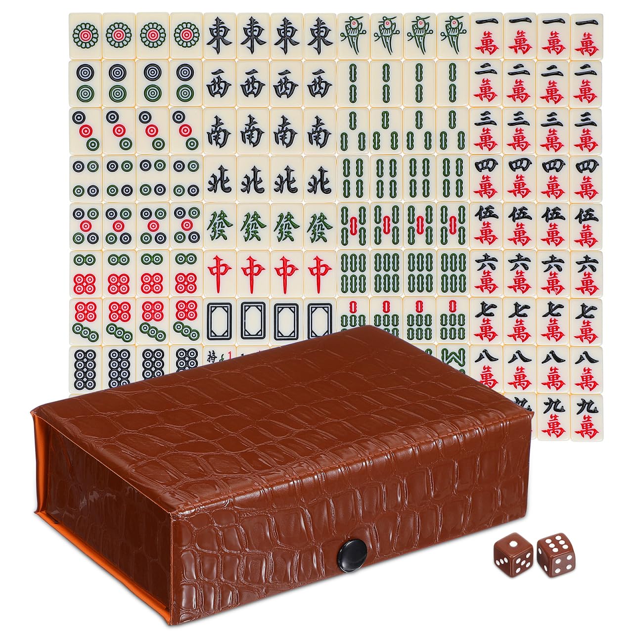 BESTOYARD portable mahjong tiles for easy travel and play