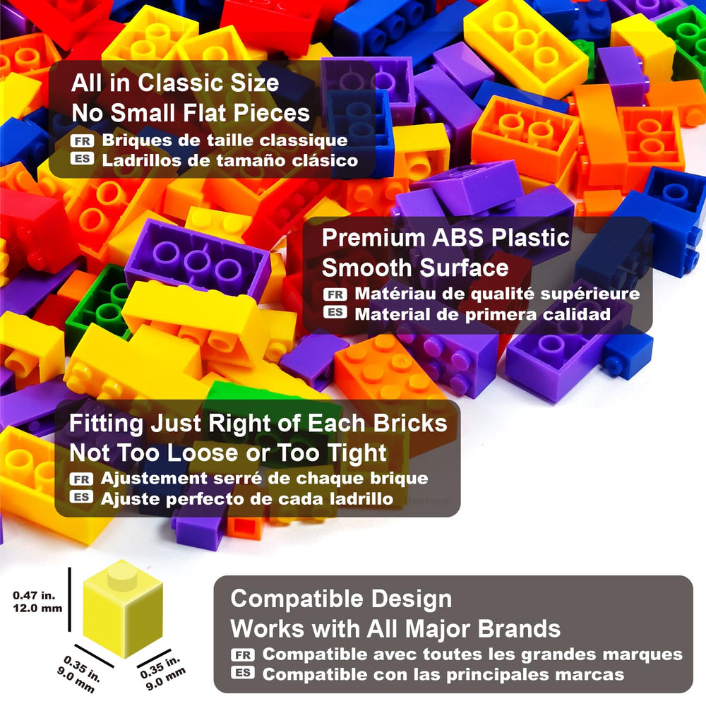 Bestoyz Building Bricks 2x3 hero: medium bricks expand building options.