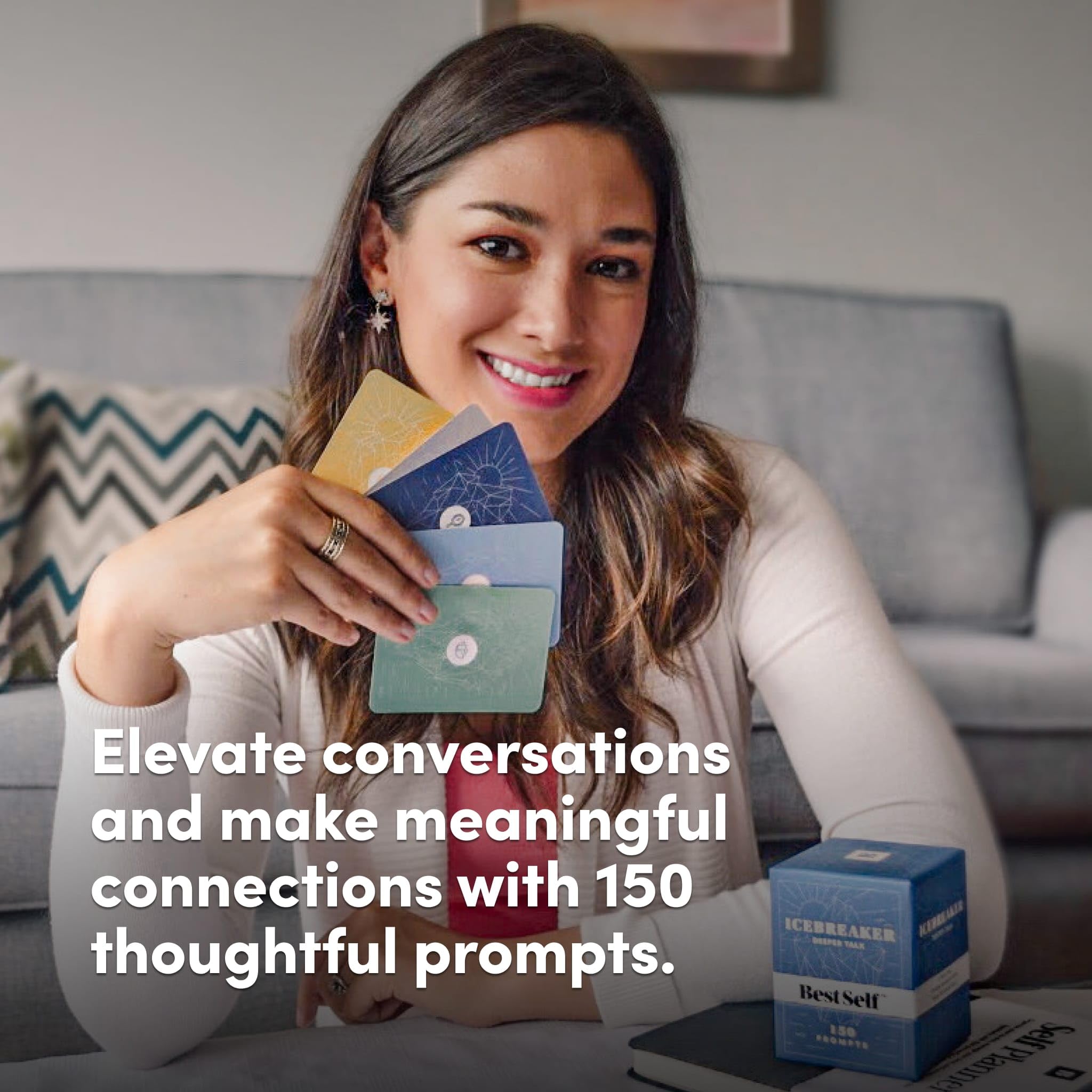 BestSelf Icebreaker networking card scene supports professional bonding through guided questions