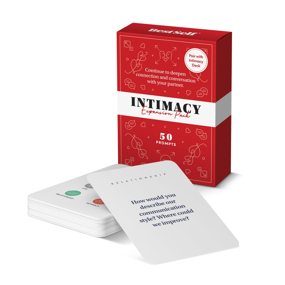 BestSelf Intimacy Deck Expansion two-player setup for engaging couple talks