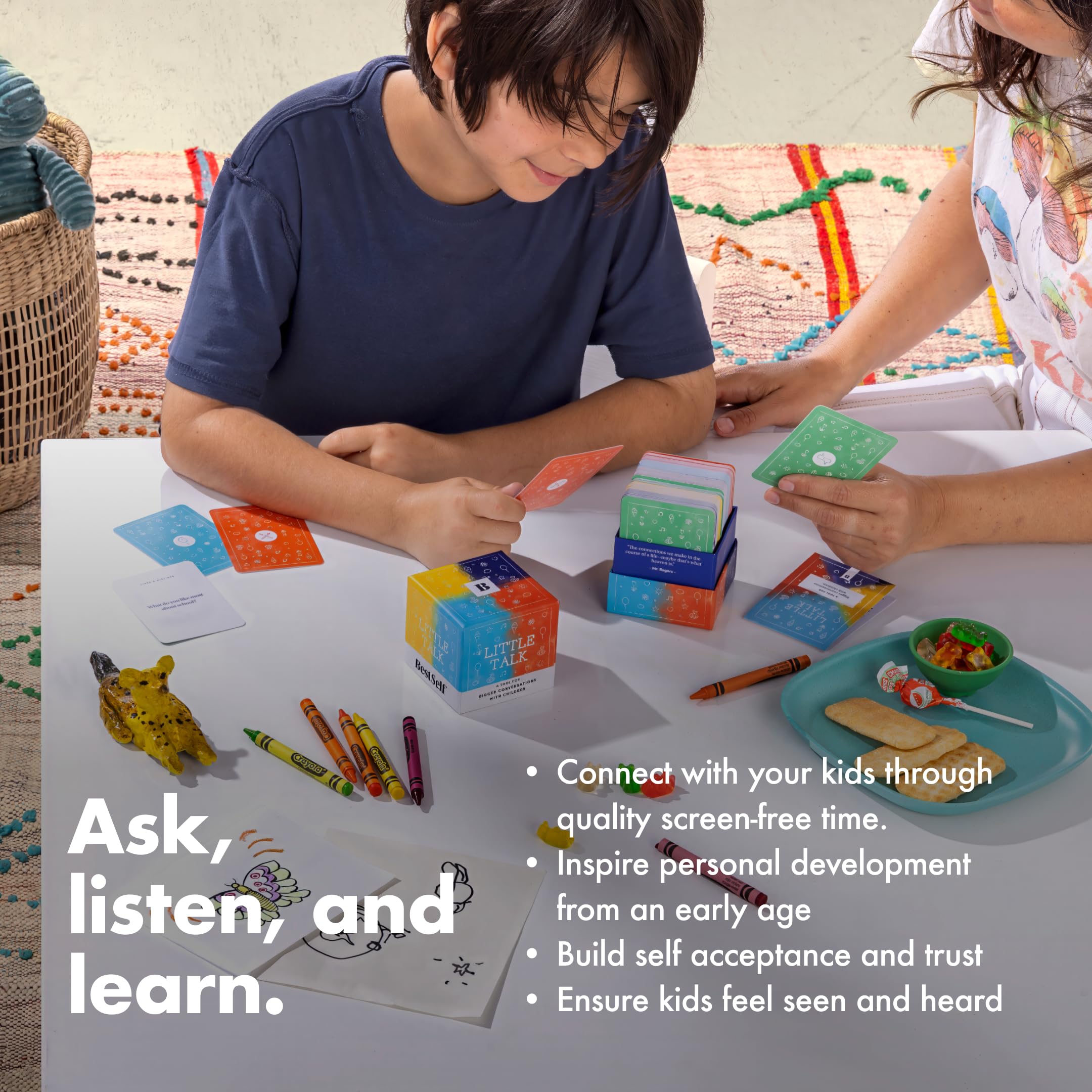 BestSelf Co Little Talk Cards strengthen family bonds through meaningful questions