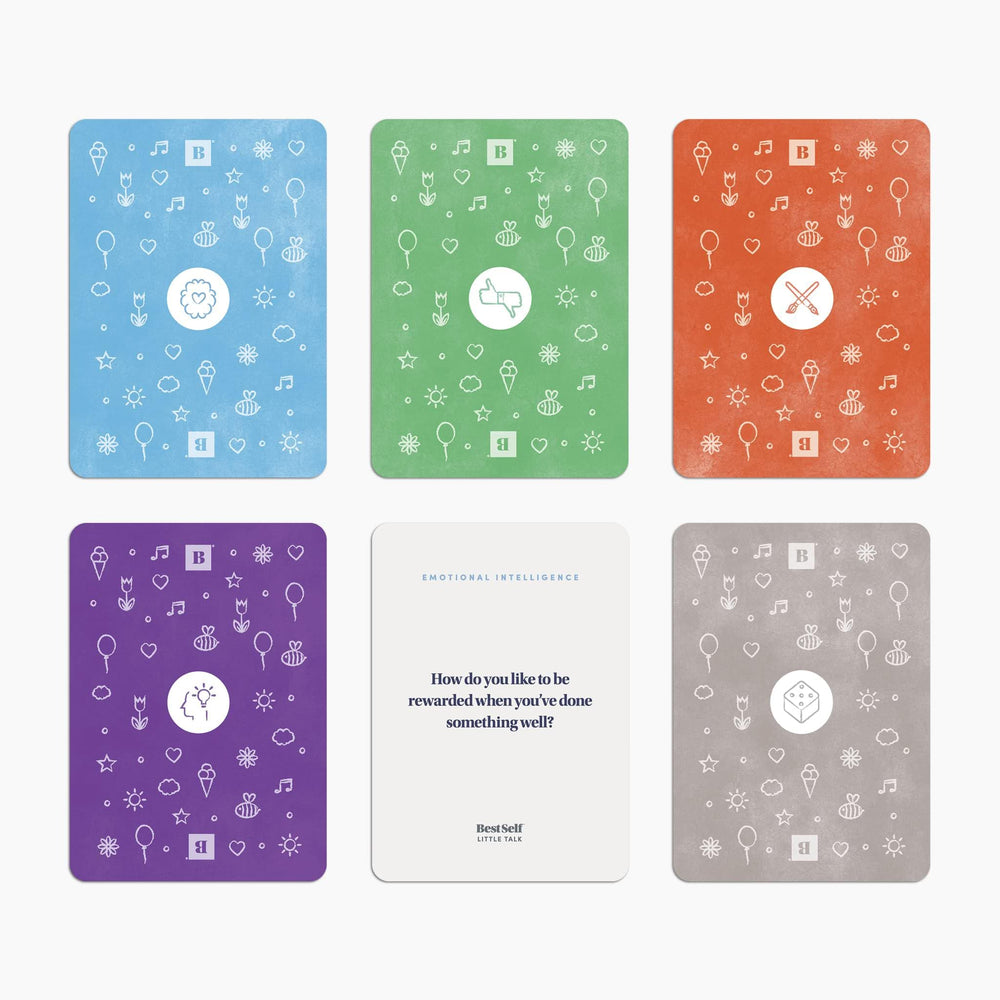 BestSelf Co Little Talk Cards used as therapy tools in sessions