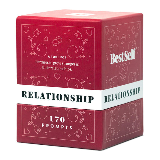 BestSelf Relationship Deck 170 prompts spread on table encourages deeper conversations.