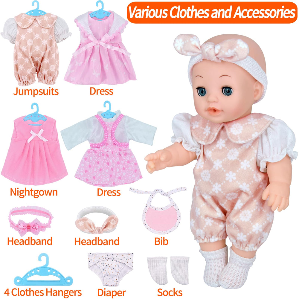 Besurejoy doll care props pack supports imaginative caregiving play