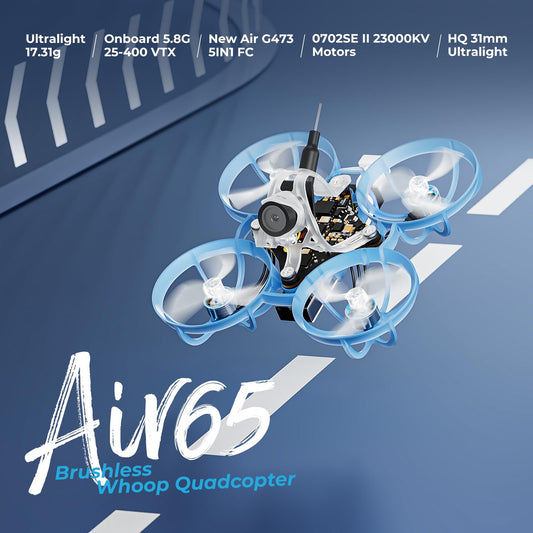 BETAFPV Air65 canopy protecting the micro quad during close-quarters FPV cruising