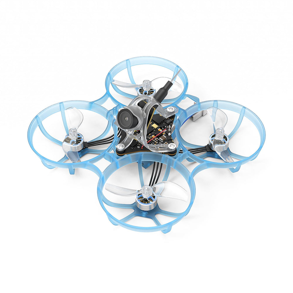 BETAFPV Air75 brushless whoop quadcopter, top view, ideal for agile indoor racing