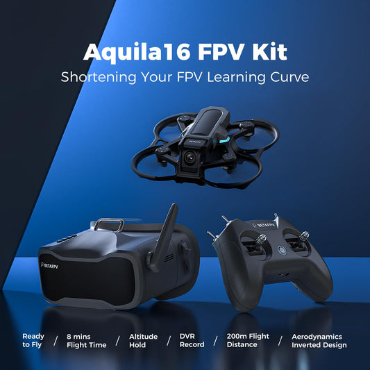 BETAFPV Aquila16 1100mAh battery extends flight time for beginners