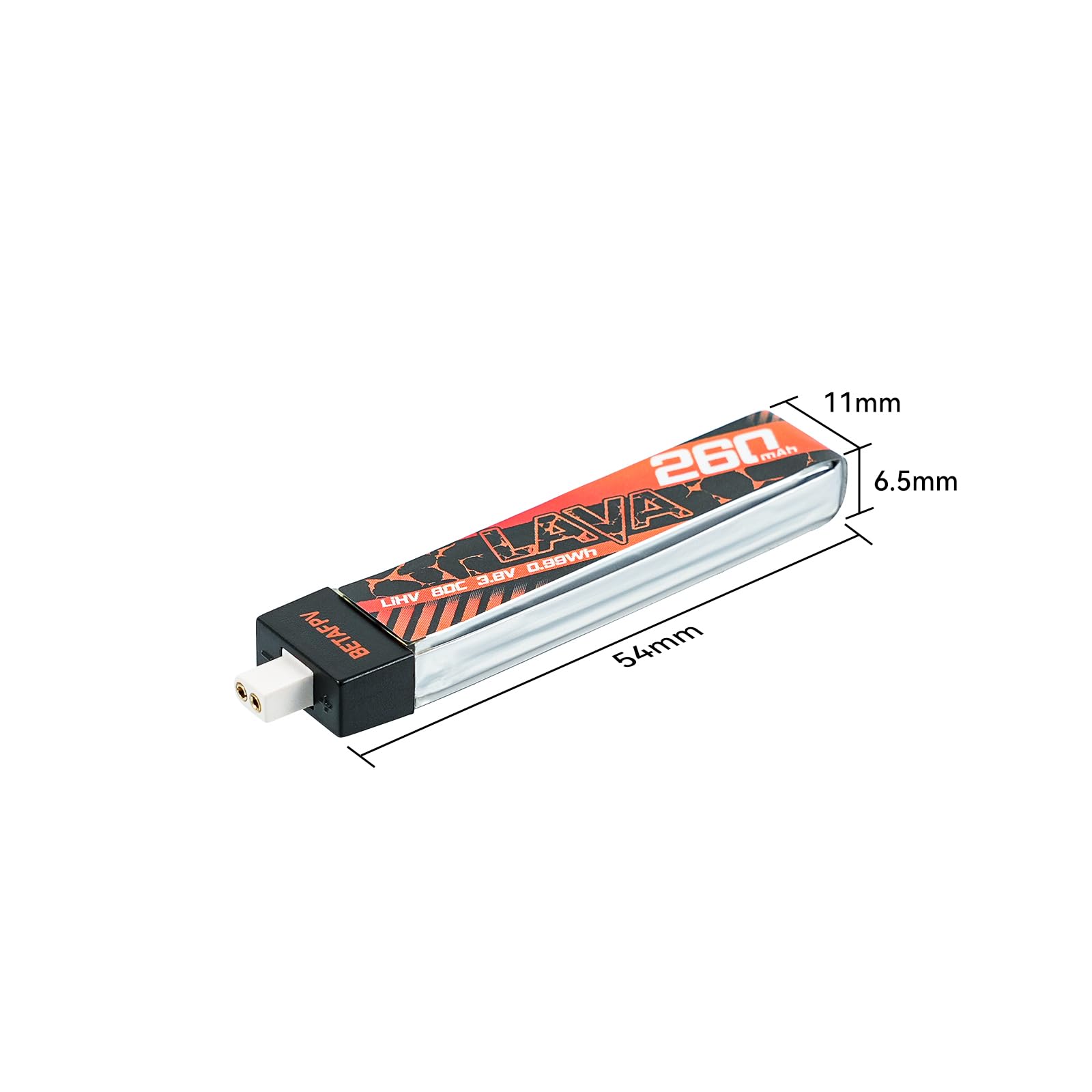 80C high C-rate burst power for nimble FPV performance.