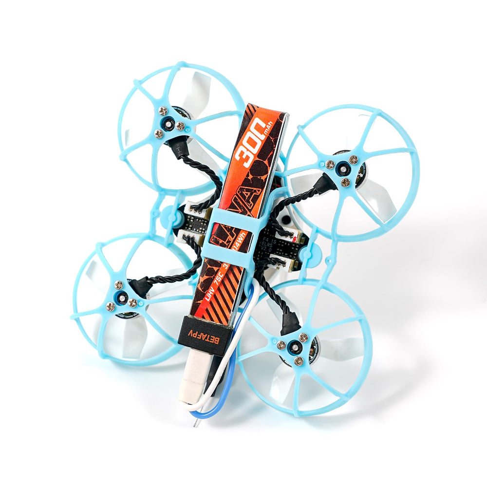 BETAFPV Lava 1S 300mAh weighs 8.3g for lightweight builds.