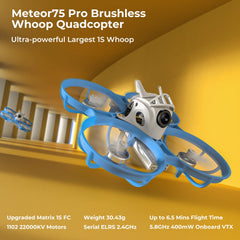 BETAFPV Meteor75 Pro Matrix 5IN1 FC interior view enables quick, reliable setup.