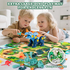 BETLYS oversized dinosaur play mat creates shared jurassic adventures.