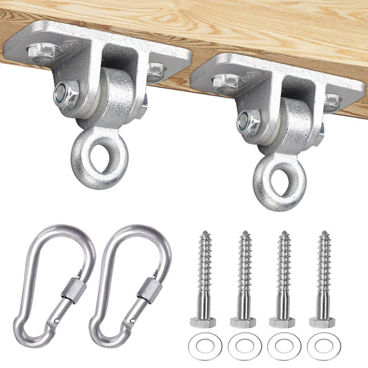 BETOOLL swing hanger 2400lb capacity mounted on a solid wooden beam for stability