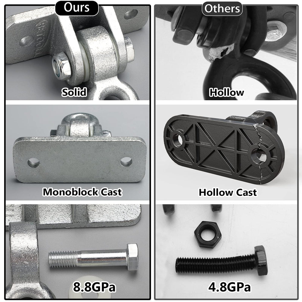 Outdoor porch setup using BETOOLL hangers and quiet washers for smooth rides