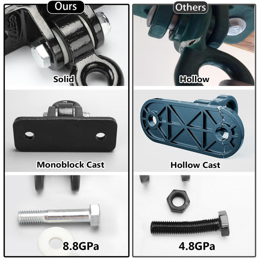 BETOOLL heavy-duty swing hanger on wooden beam with install kit