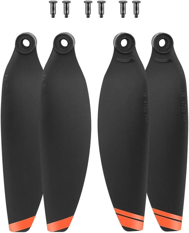 Betschkim orange-tip propellers improve visibility during setup and flight.
