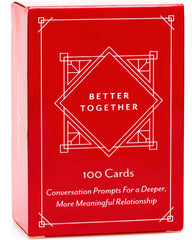 BETTER TOGETHER couples-conversation-cards-set on table inviting conversation and connection