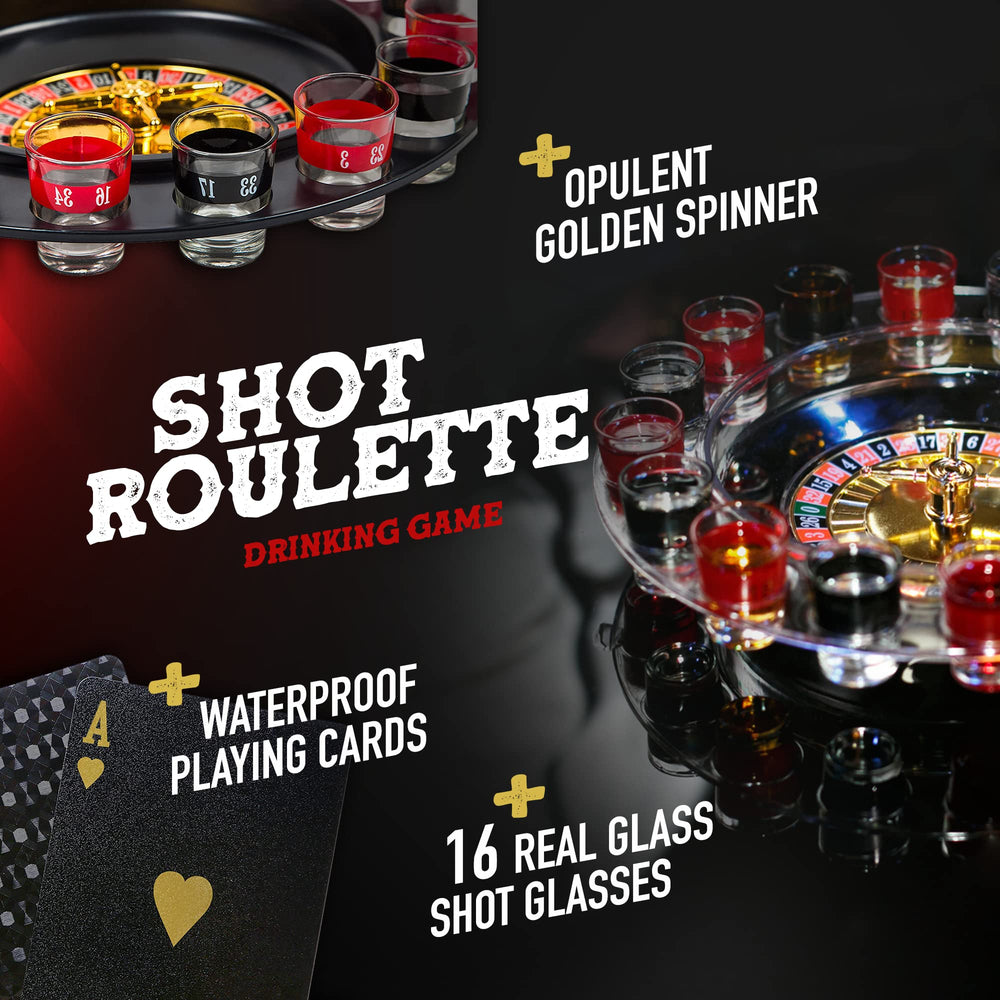BETTERLINE 16-shot glasses on a sleek rack for quick rounds and shared laughs.
