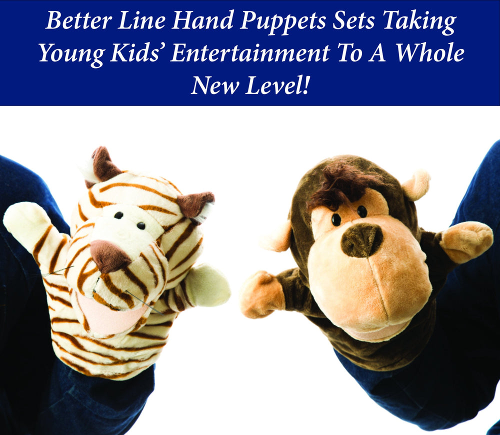 BETTERLINE animal puppet pig provides friendly puppetry for beginners