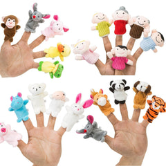 Betterline finger puppet set dog character for storytelling and language learning.